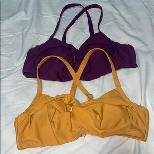 ATHLETA twist up Bikini top